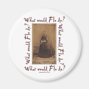 Was würde Flo tun? Florence Nightingale Magnet