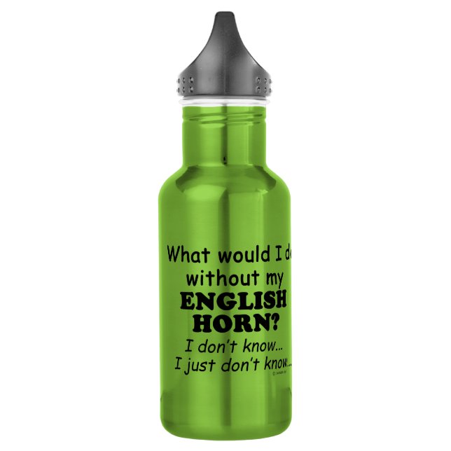 Was würde ich tun, Englisch Horn? Edelstahlflasche (Links)