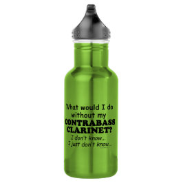 Was würde ich tun, Kontrabass-Klarinette Edelstahlflasche