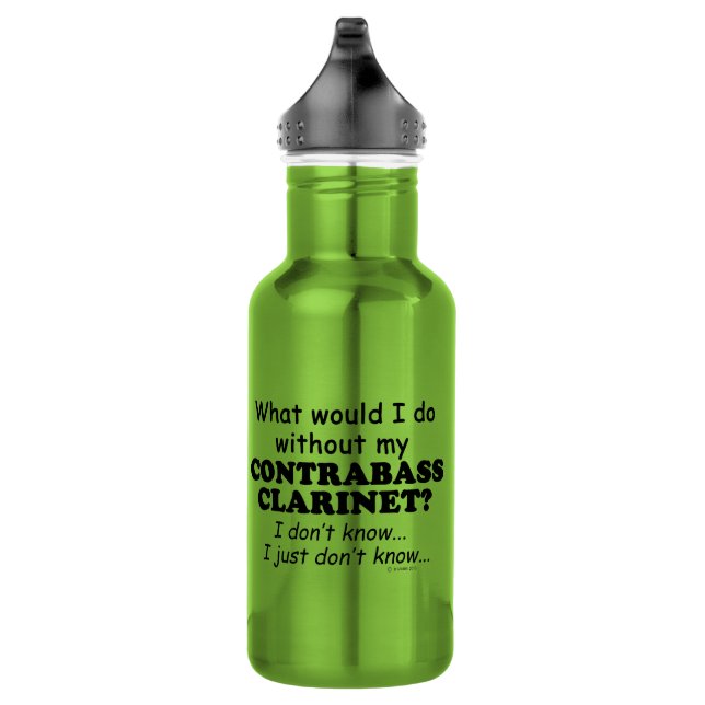 Was würde ich tun, Kontrabass-Klarinette Edelstahlflasche (Rechts)