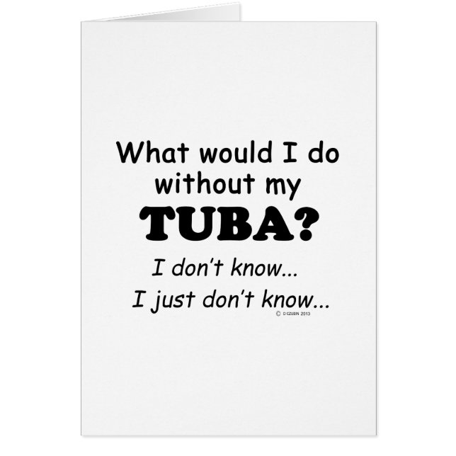 Was würde ich tun, Tuba? (Vorne)