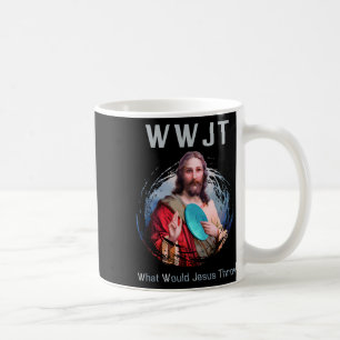 Was würde Jesus mir die lustige Scheibe Golf im Sh Kaffeetasse