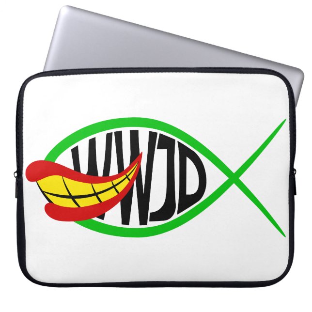 Was würde Joker tun? Laptopschutzhülle (Vorderseite)