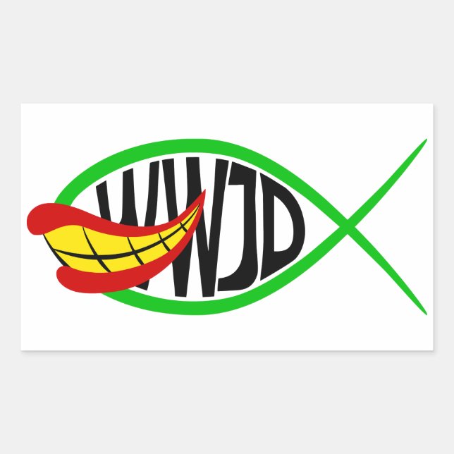 Was würde Joker tun? Rechteckiger Aufkleber (Vorderseite)