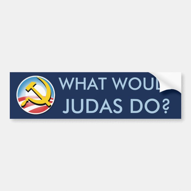 Was würde Judas tun? Autoaufkleber (Vorne)