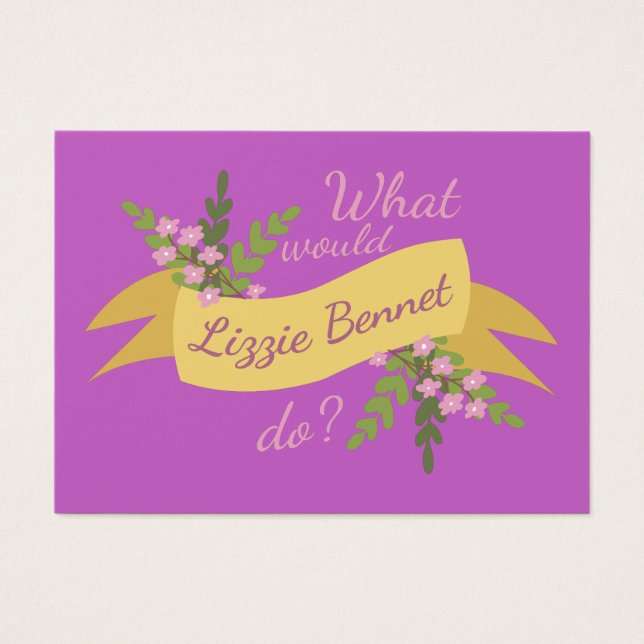 Was würde Lizzie Bennet tun? II (Vorderseite)