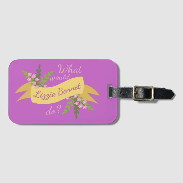 Was würde Lizzie Bennet tun? II Gepäckanhänger (Vorderseite (Horizontal))