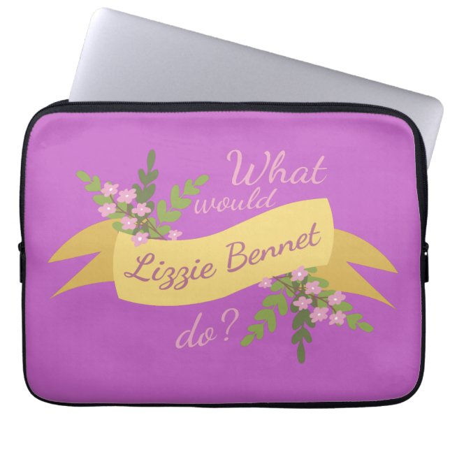 Was würde Lizzie Bennet tun? II Laptopschutzhülle (Vorderseite)