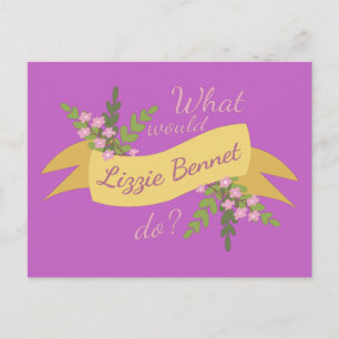 Was würde Lizzie Bennet tun? II Postkarte