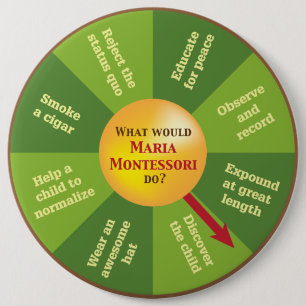 Was würde Maria Montessori tun? Button