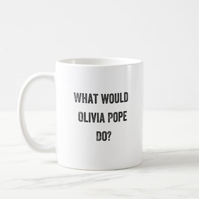Was wurde Olivia-Papst Do? (Skandal) Kaffeetasse (Links)