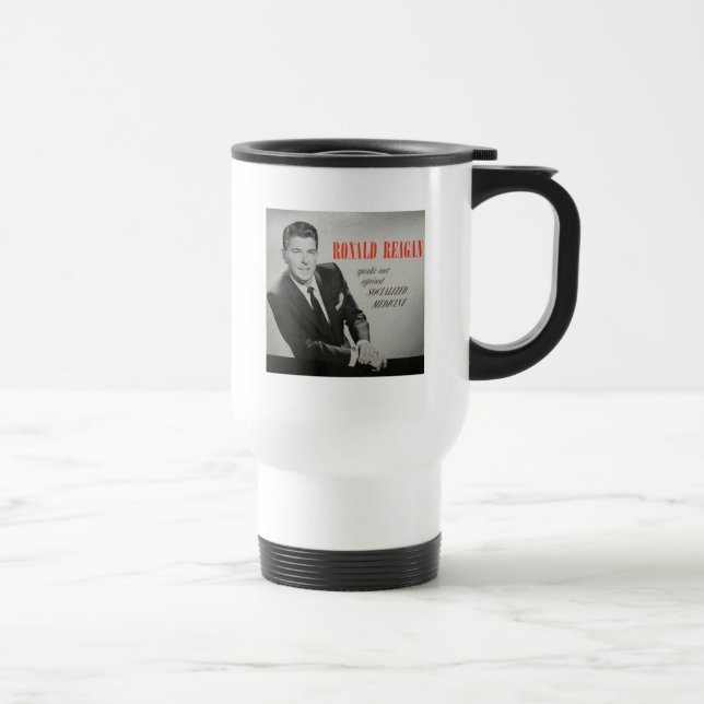 Was würde Reagan tun? Reisebecher (Rechts)