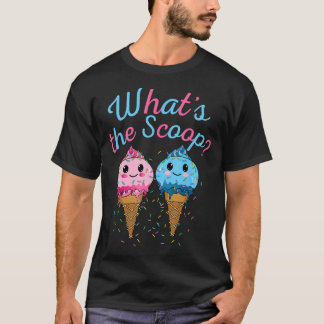 Was zeigt das Schotteneis-Eis-Geschlecht? Rosa Bla T-Shirt