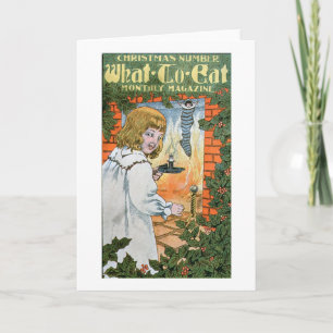 "Was, zum der Zeitschrift, Weihnachtszahl zu Feiertagskarte