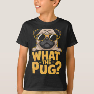 Was zum Pug für Kinder Jungen Lustiger Hundeliebha T-Shirt