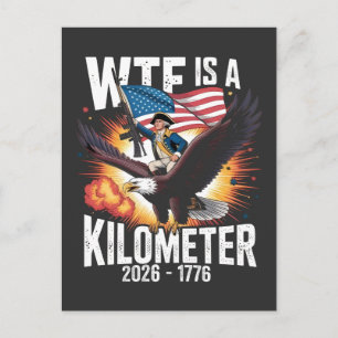 Was zum Teufel ist ein Kilometer Lustig 250. Jubil Einladungspostkarte