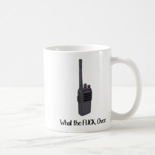 Was zum Teufel ist lustig über Walkie-Talkie-Symbo Kaffeetasse