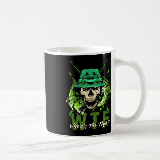 Was zum Teufel Wo ist der Fisch_ - Lustiges Angel- Kaffeetasse