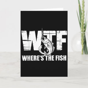 Was zum Teufel Wo ist der Fisch Männer Lustige Ang Karte