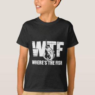 Was zum Teufel Wo ist der Fisch Männer Lustige Ang T-Shirt