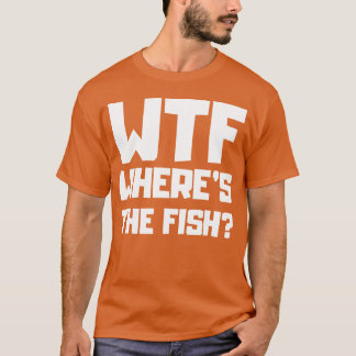 Was zum Teufel, wo ist sie, Fisch 70er Jahre Gesch T-Shirt