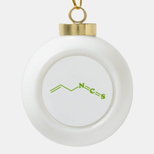 Wasabi Allyl Isothiocyanat Molekulare Formel Keramik Kugel-Ornament