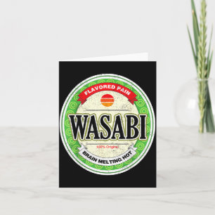 Wasabi Lustige japanische Sushi-Würze Halloween Karte