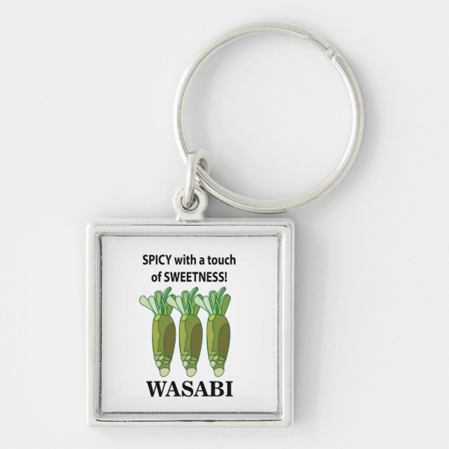Wasabi scharf mit einer Touch von Süße Wasabi Schlüsselanhänger (Vorne)