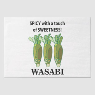Wasabi scharf mit einer Touch von Süße Wasabi Seidenpapier