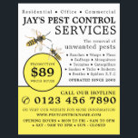 Wasch-, Schädling-Kontrolle-Werbung Flyer<br><div class="desc">Flyer der Werbung für Schädlinge und Kontrollen durch den Business Card Store.</div>