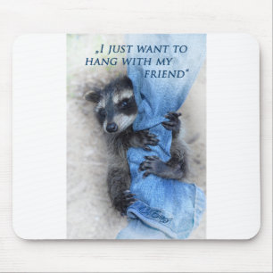 Waschbär  -  Abhängen Mousepad
