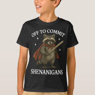 Waschbär auf dem Weg zu allerlei Unfug T-Shirt