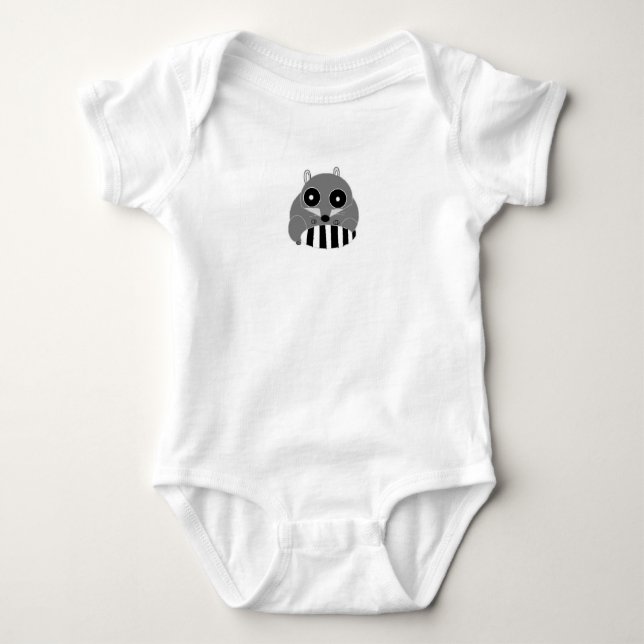 Waschbär-Baby Baby Strampler (Vorderseite)