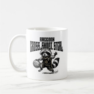 Waschbär-Basketballstar - Kreuzschuss-Diebstahl-Gr Kaffeetasse