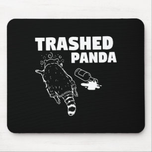 Waschbär betrunkener Waschbär lustiger Waschbär Ti Mousepad