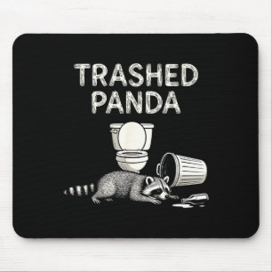 Waschbär betrunkener Waschbär lustiger Waschbär Ti Mousepad