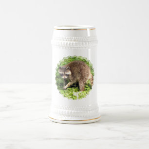Waschbär-Bier Stein Bierglas