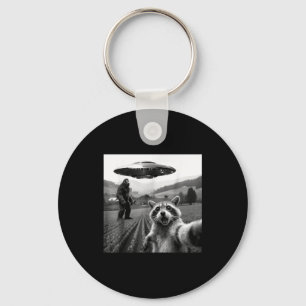 Waschbär Bigfoot Selfie Ufo Lustiger Waschbär Alie Schlüsselanhänger