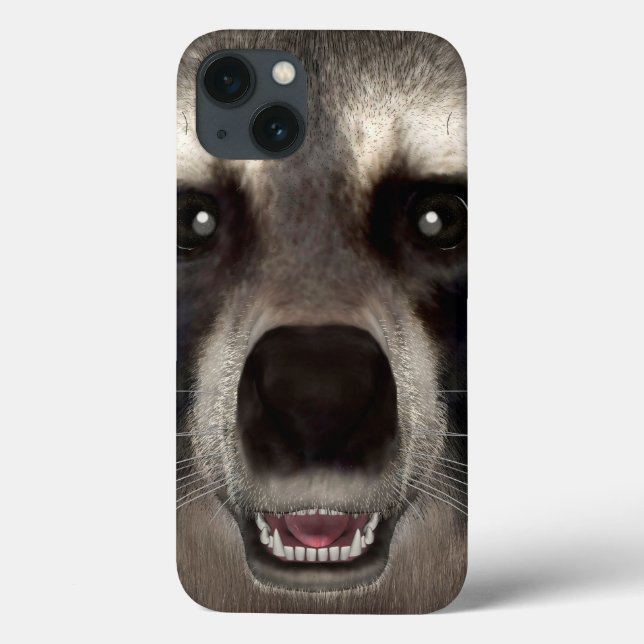 Waschbär Case-Mate iPhone Hülle (Rückseite)
