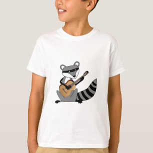 Waschbär, der die Gitarre spielt T-Shirt