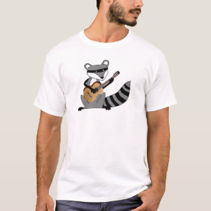 Waschbär, der die Gitarre spielt T-Shirt