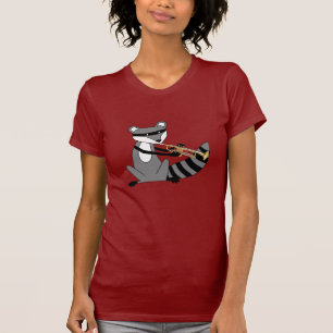 Waschbär, der die Trompete spielt T-Shirt