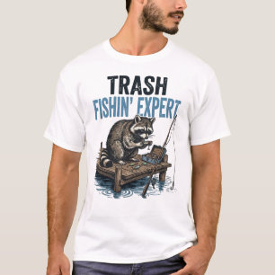 Waschbär-Experte für Müllfischerei T-Shirt