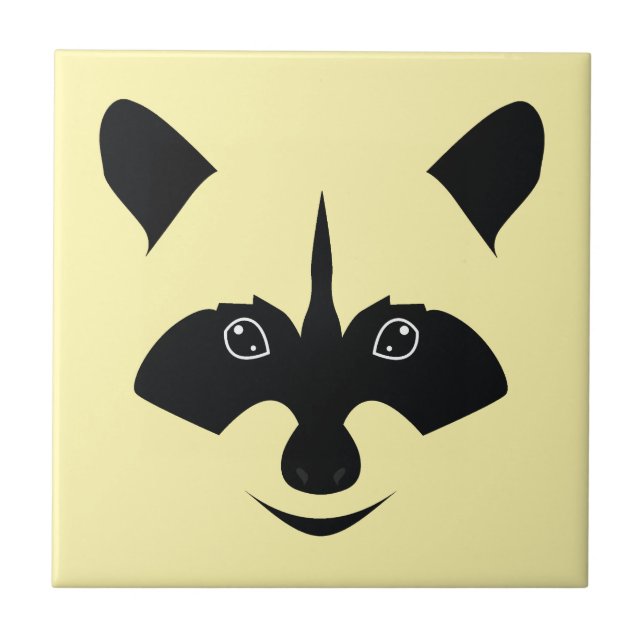 Waschbär Fliese (Vorderseite)