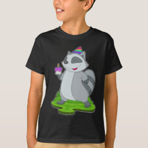 Waschbär-Geburtstagskuchen T-Shirt