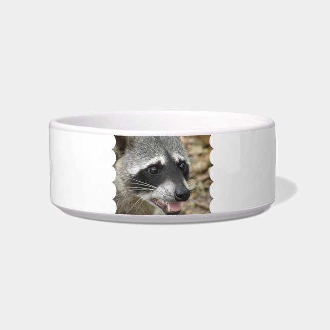 Waschbär-Gesichts-Haustier-Schüssel Napf (Vorderseite)