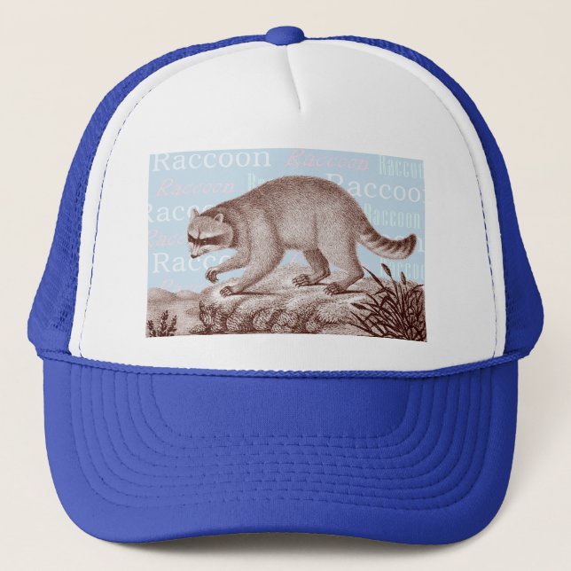 Waschbär-Kappe - groß für Tierliebhaber Truckerkappe (Vorderseite)
