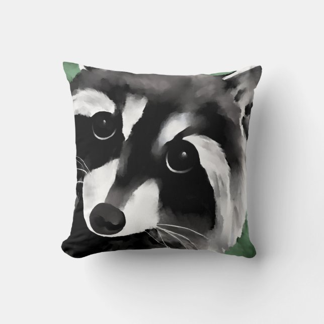 Waschbär-Kissen Kissen (Vorderseite)