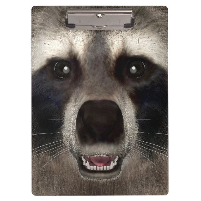 Waschbär Klemmbrett (Vorderseite)