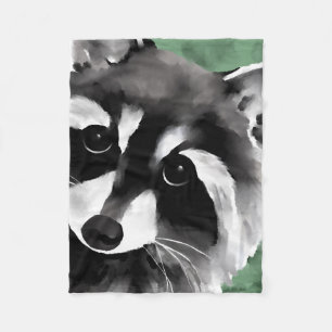 Waschbär-Kunst-Decken Fleecedecke